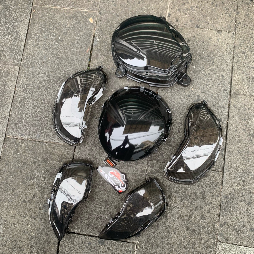 Paket Mika stop+Mika sen depan+Mika spedo+Mika sen belakang motor scoopy new 2020-2024 riben SMOKE Z