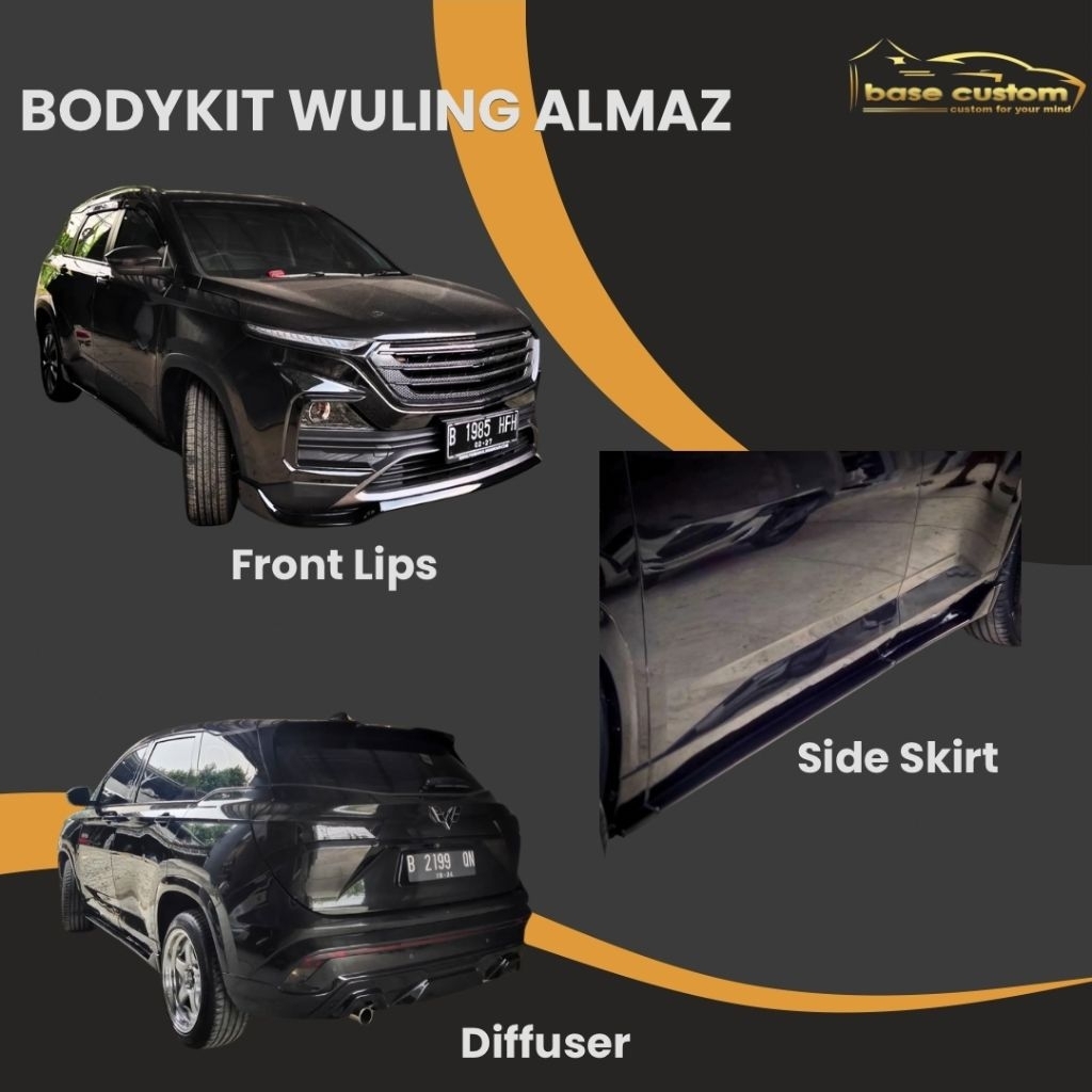 Bodykit Wuling Almaz Model Baseec - FINISH CAT
