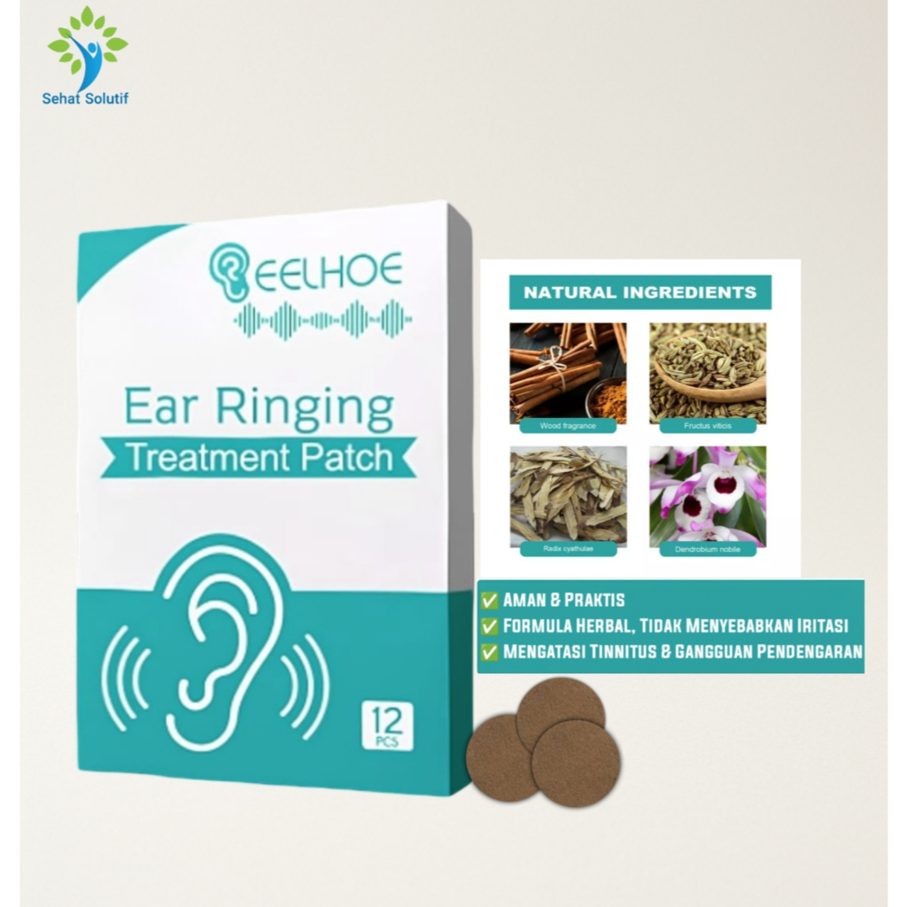 Eelhoe Tinnitus Koyo Herbal Untuk Telinga Denging, Infeksi, Radang isi 12 Koyo