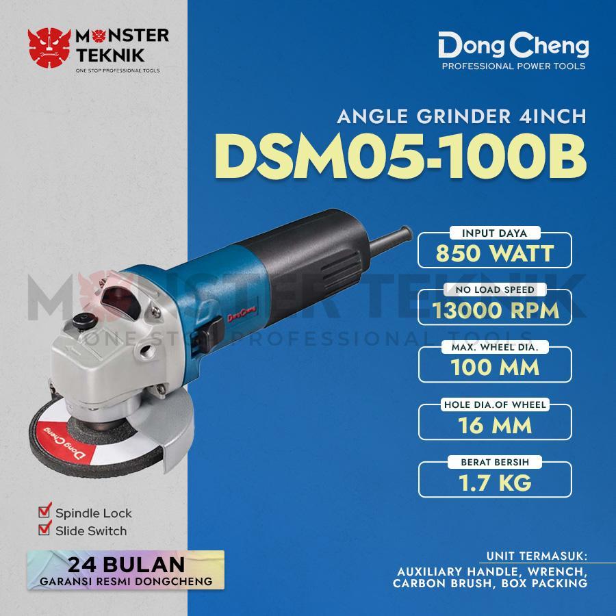 Dongcheng DSM05-100B Angle Grinder 4" DSM05100B Gerinda Tangan