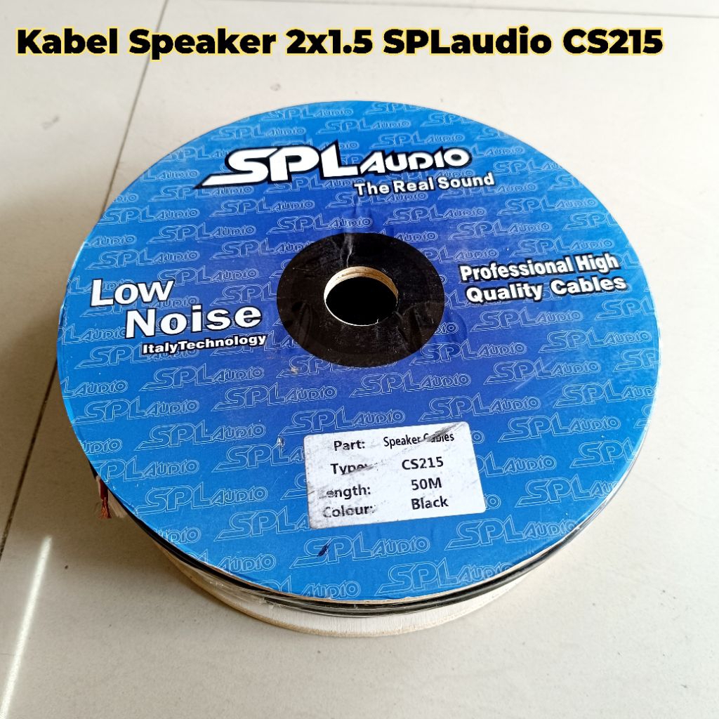 kabel speaker SPL Audio 2x1.5 CS215 panjang 50 meter / Kabel speaker 2x1.5 SPL Audio CS215 panjang 5