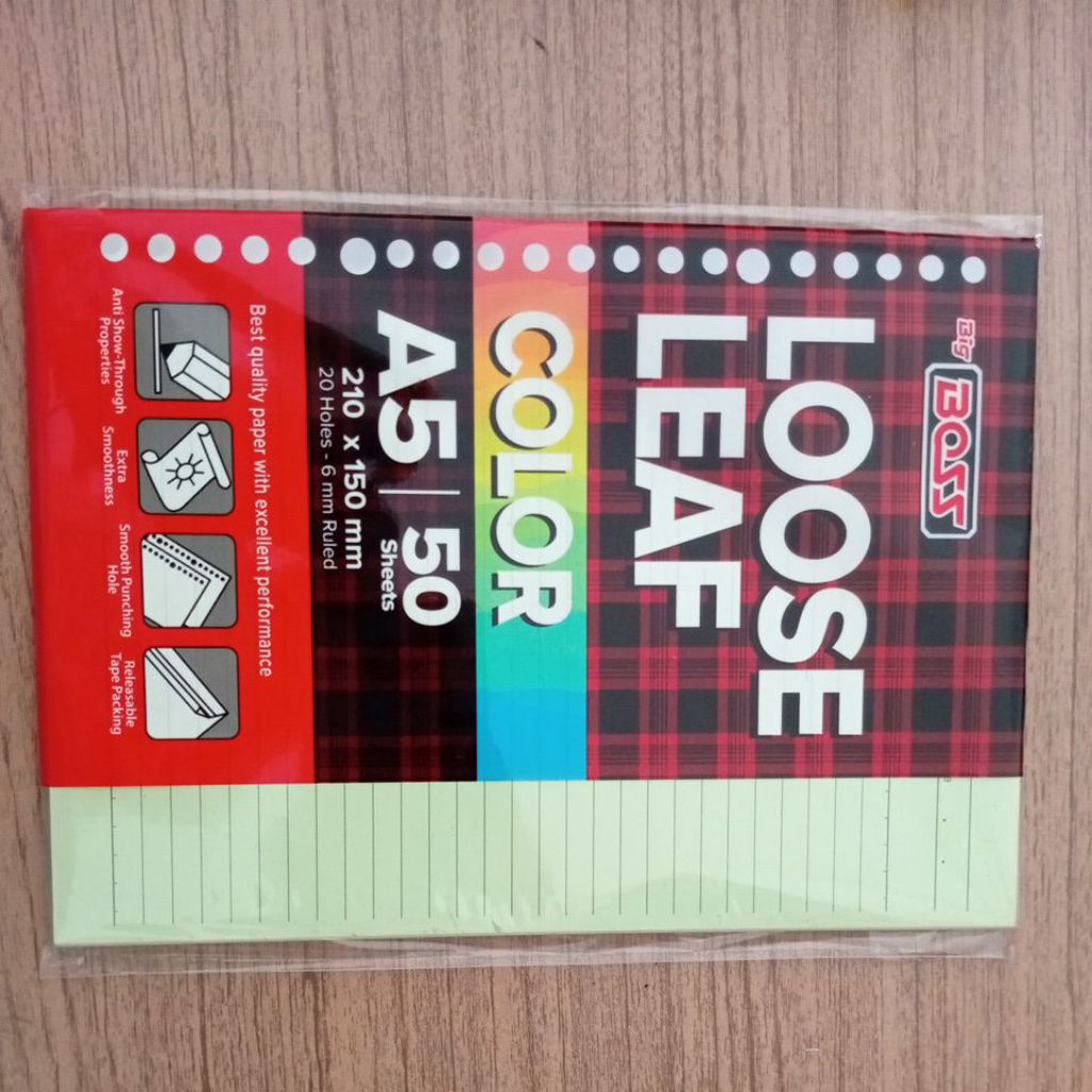 BBO LOOSE LEAF A5 RAINBOW
