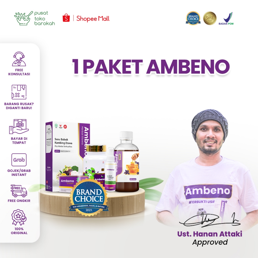 Ambeno - Madu Ambeno 1 Botol | Madu Bantu Atasi Ambenien dan Wasir Original