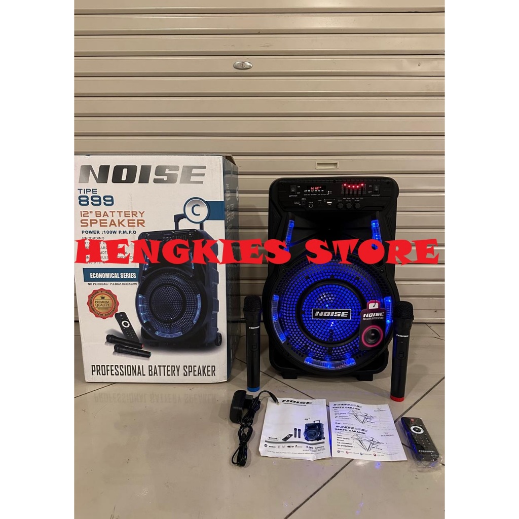 SPEAKER NOISE 899C / NOISE 899 C ( SPEAKER 12 INCH + 2 MIC WIRELESS )