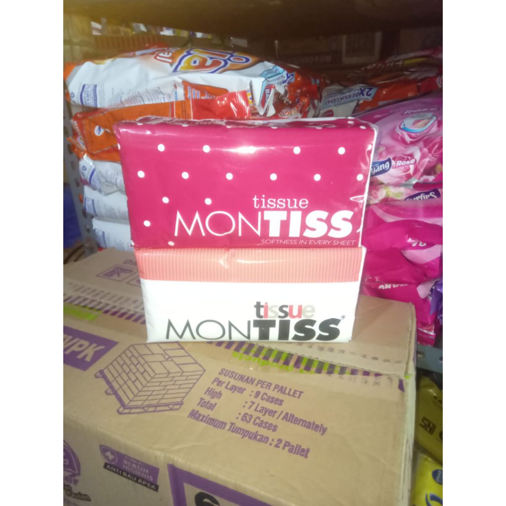 [ 1 karton ] Montiss facial tissue 250sheet tisu wajah 250sheet