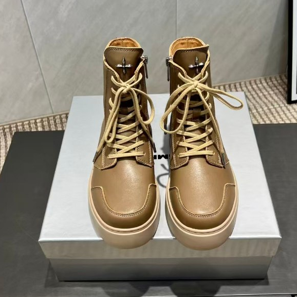 VVIP quality SMFK cowhide short tube fashionable Martin boots for women