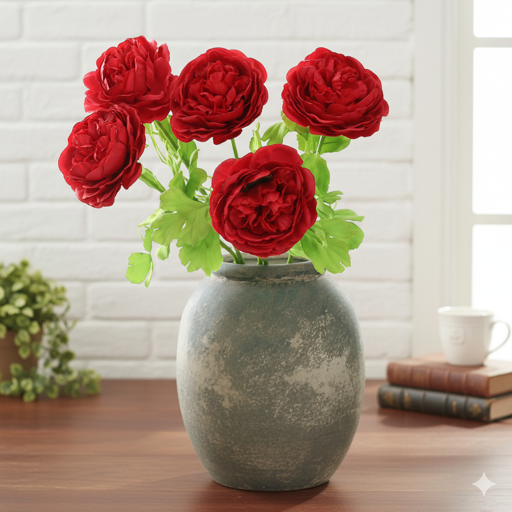 Bunga Mawar Besar Peony Artificial Flower ShabbyChic - AF06