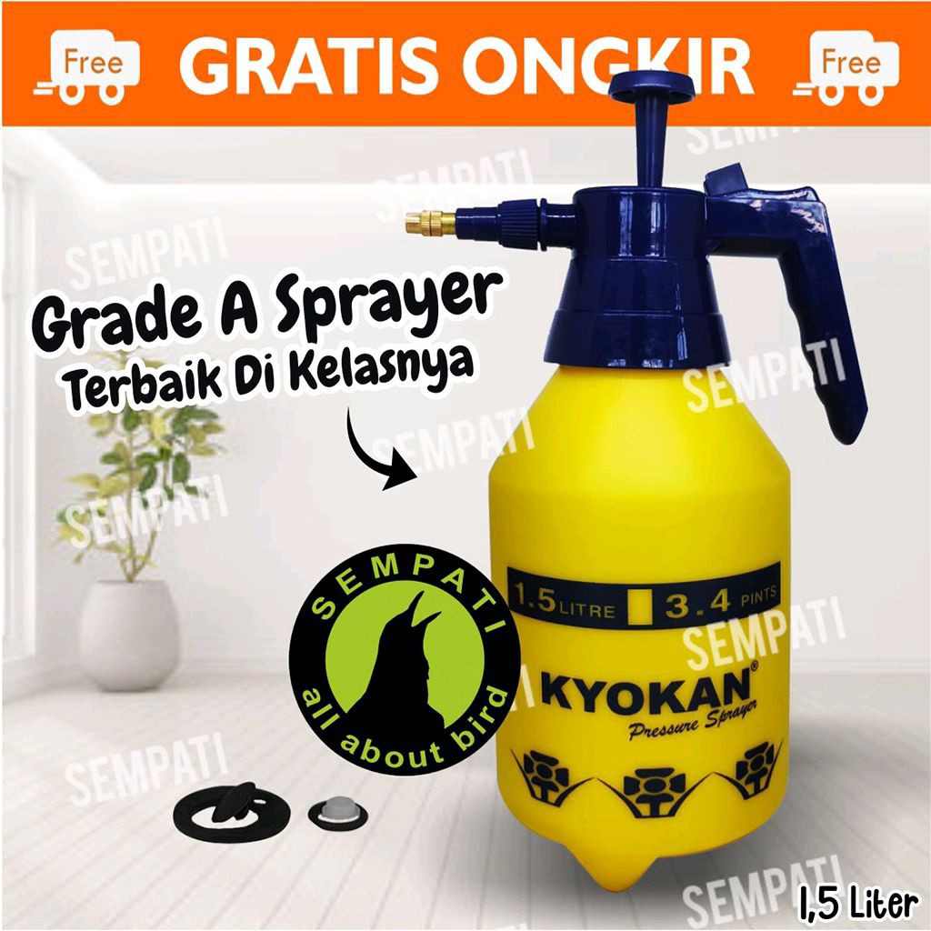 SEMPATI SPRAYER SEMPROTAN DISINFEKTAN 1,5 LITER ALAT SEMPROT POMPA SEMPROT BURUNG TANAMAN HAMA KYOKA