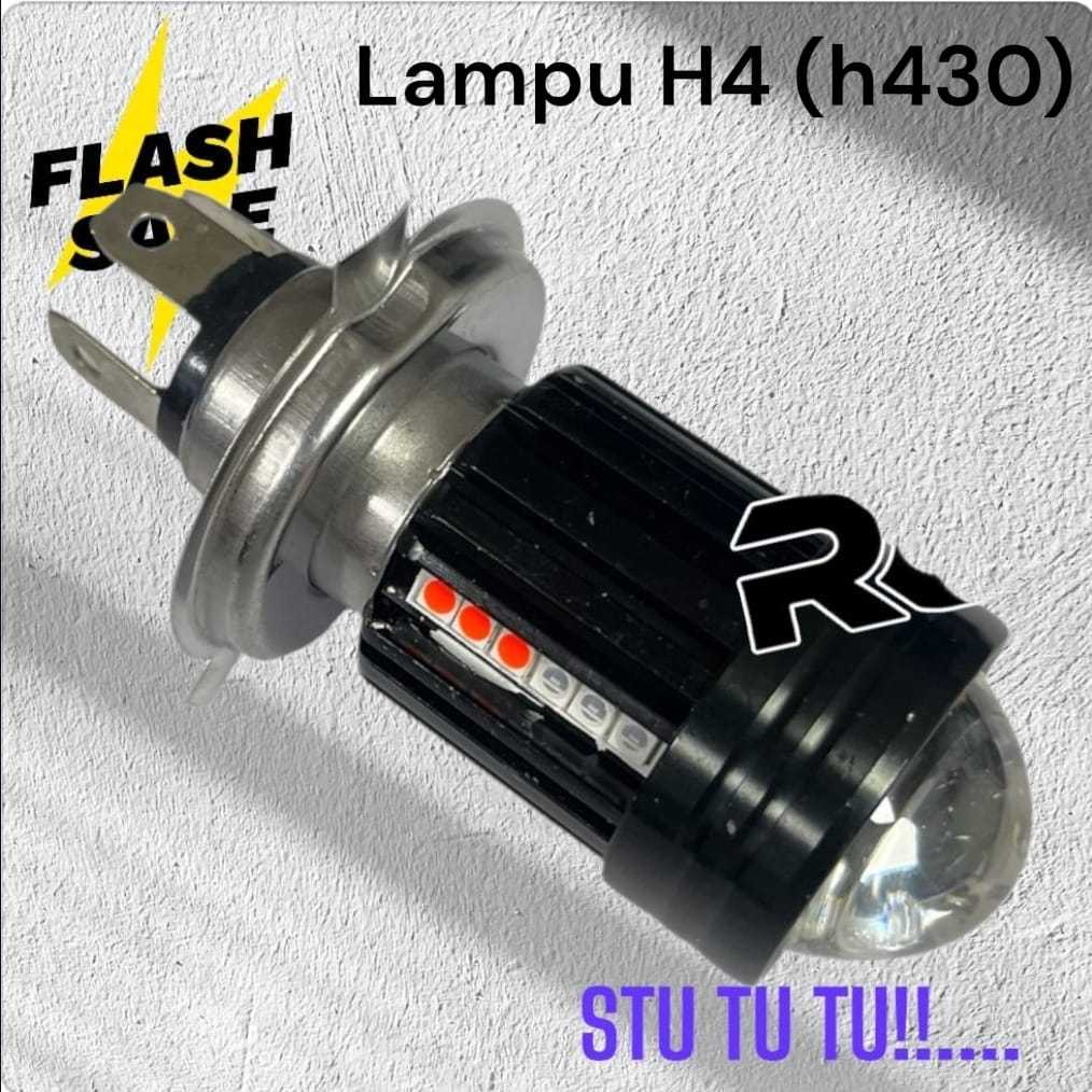 STUTUTUTU D2 Lampu Utama Motor Laser H4 Alien Led 2 Warna 20 Watt Putih Kuning ac dc motor mobil bis