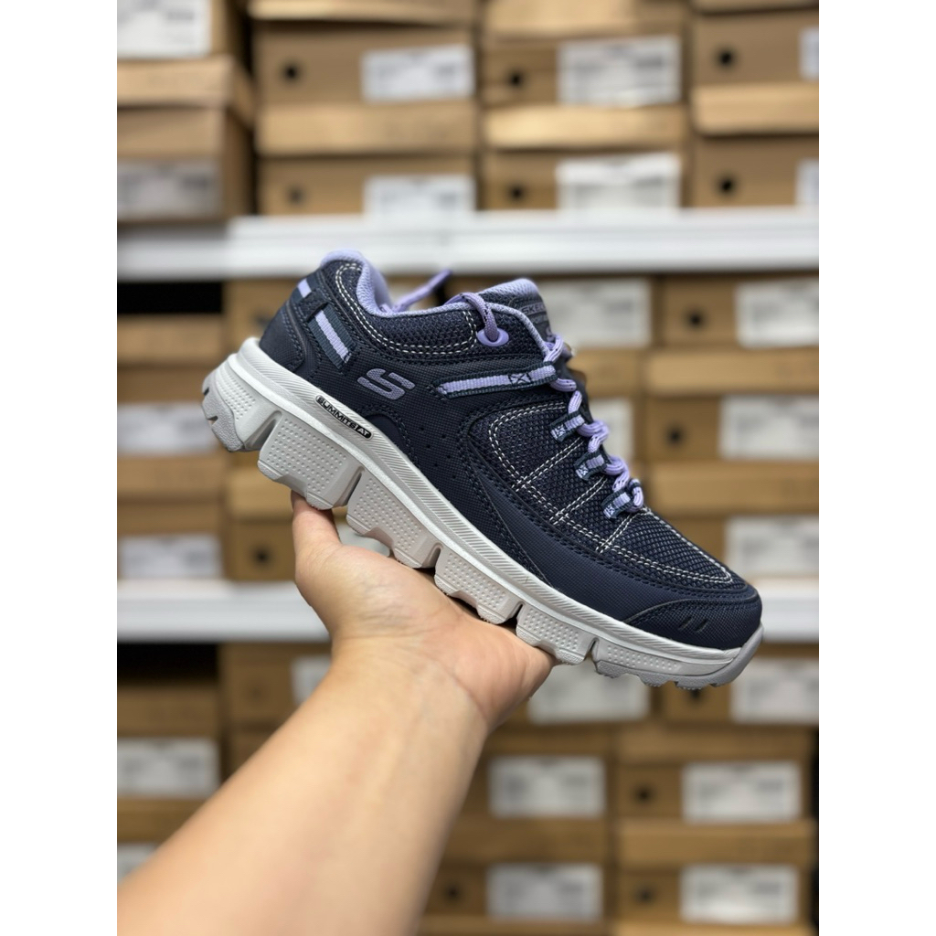 SEPATU TRAIL WANITA SKECHERS STAMINA AT ARTISTS BLUFF NAVY PURPLE SKE180145/NVPR ORIGINAL BNIB SHOES