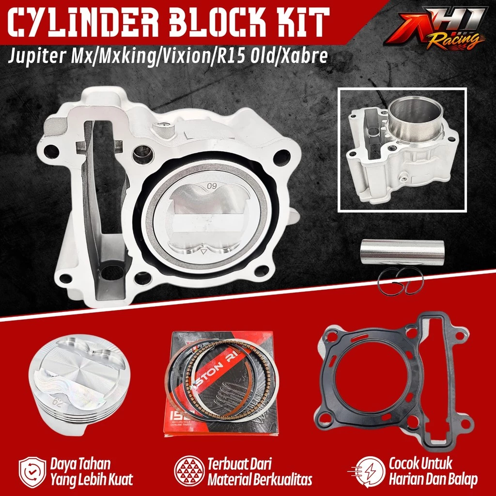 Boring Block Blok Seher Set Jupiter MXKing MX Old MX New Vixion Old Vixion New R15 Old V2 Bore Up 60