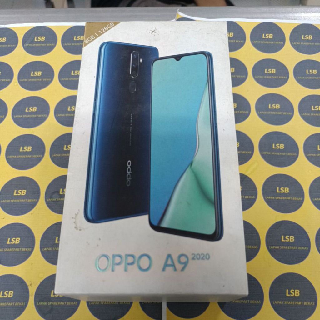DUS BOX KARDUS HANDPONE OPPO A9 2020 ORIGINAL BEKAS