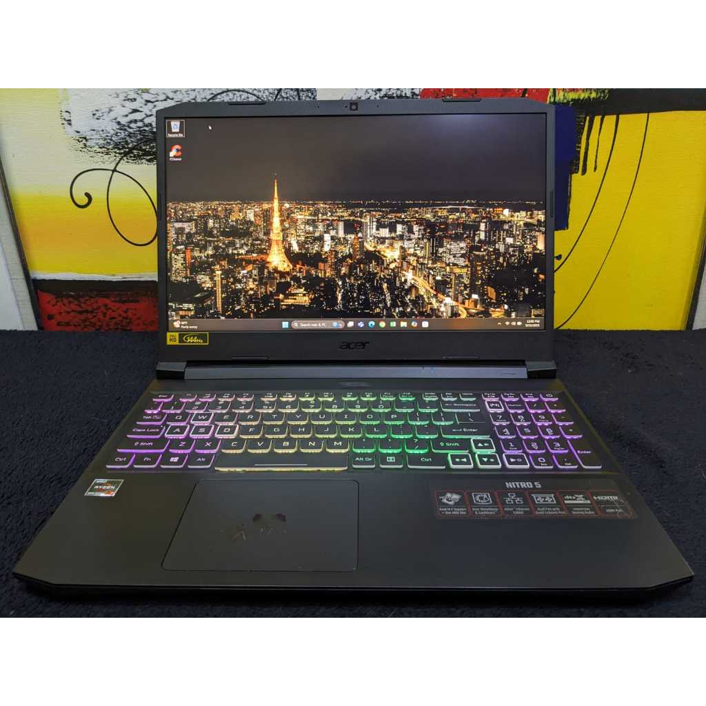 Laptop Acer Nitro 5 Ryzen 7 5800H 16/512 RTX 3060 6GB 144hz