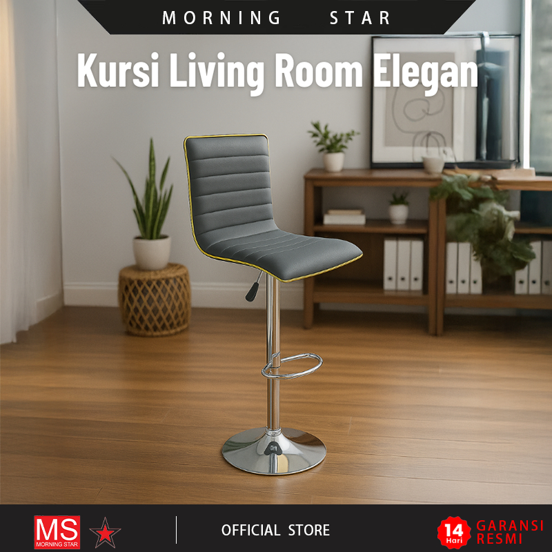 Kursi Bar Sandaran / Kursi Bar Dapur / Kursi Bar Tinggi / Kursi Putar Hidrolik / Barstool