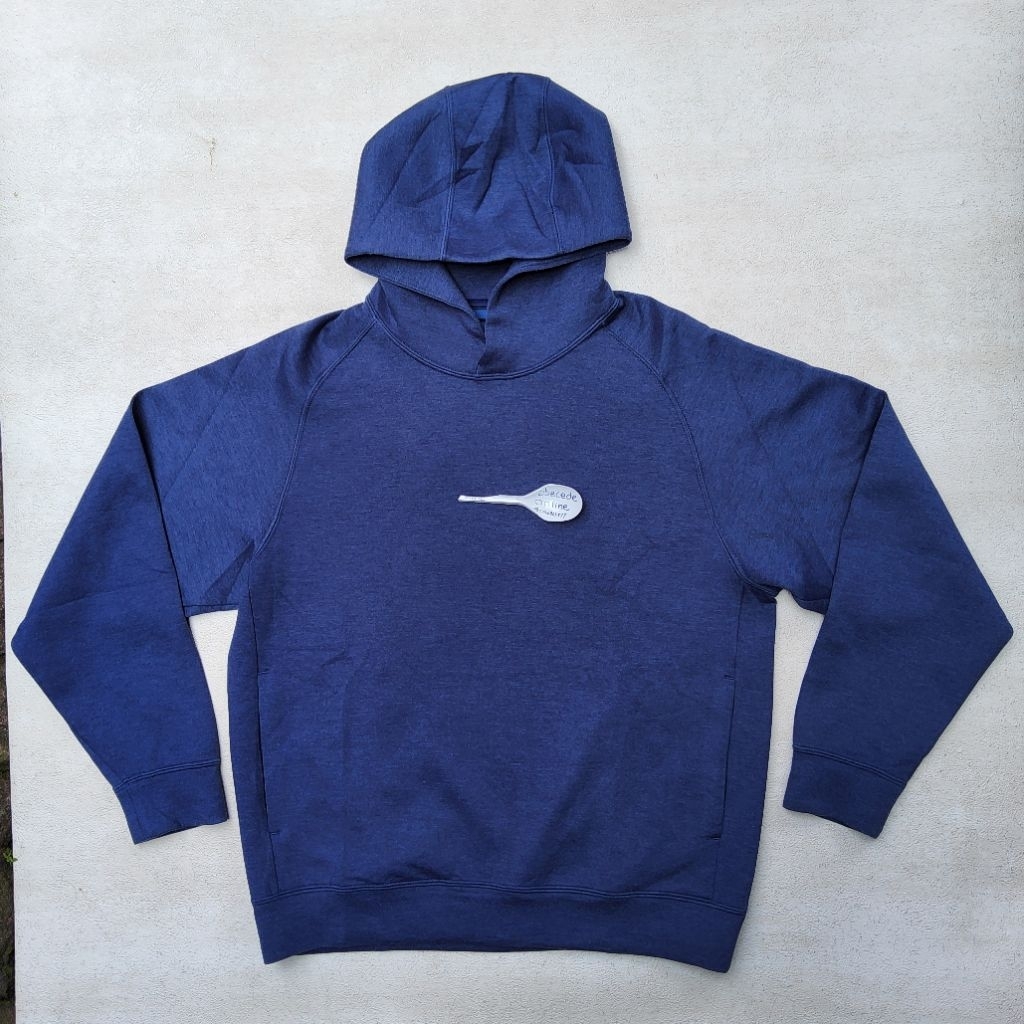 UNIQLO Ultra Stretch Dry Sweat Pullover Hoodie biru size M