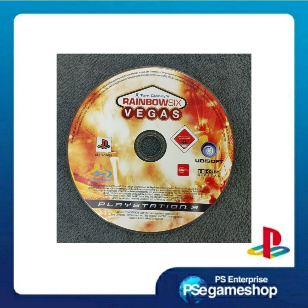 Ps3 Tom Clancy's Rainbow Six Vegas (Cd Only/Preloved)