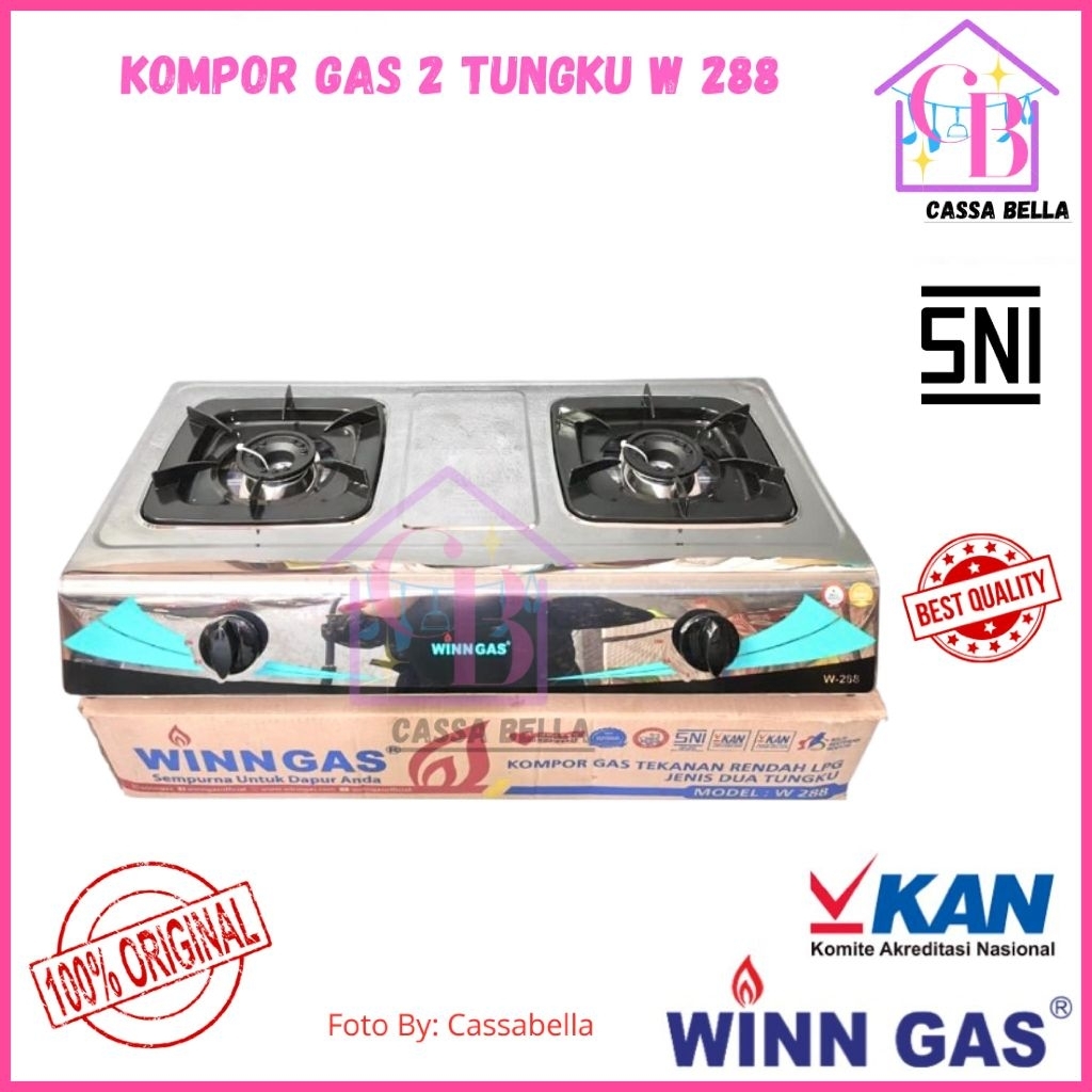 Kompor Gas Winn Gas 2 Tungku / Kompor Winn Gas 2 Tungku W288