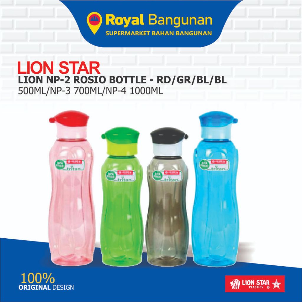 Lion Star Rosio Water Bottle 500/700/100ml - Random Color
