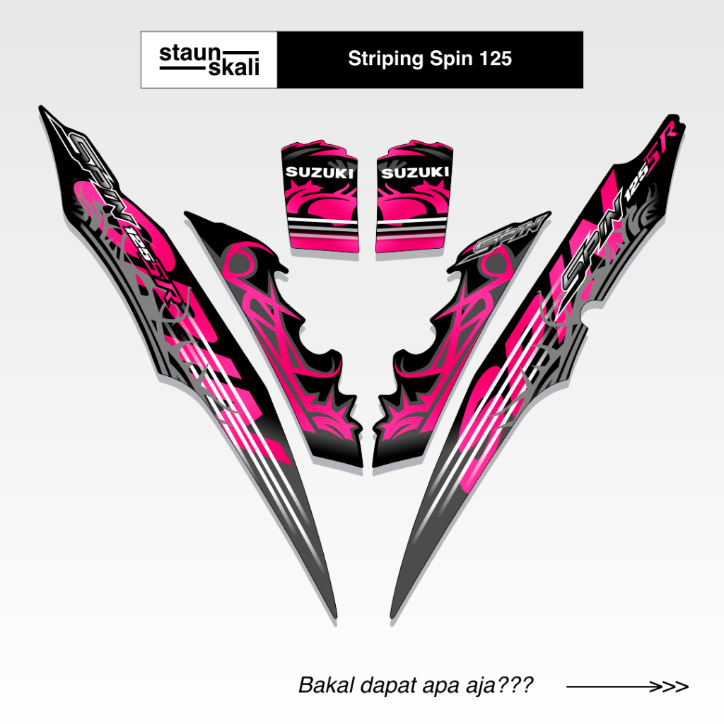 Striping Suzuki Spin 125 Variasi (1) 2006 2007 2008 2009 2010 2011 2012 Full Body Original Keren
