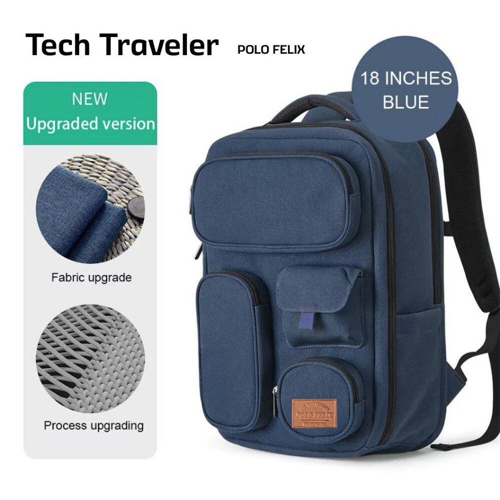 POLO FELIX - Ransel Koper Waterproof Kapasitas Besar Muat Baju