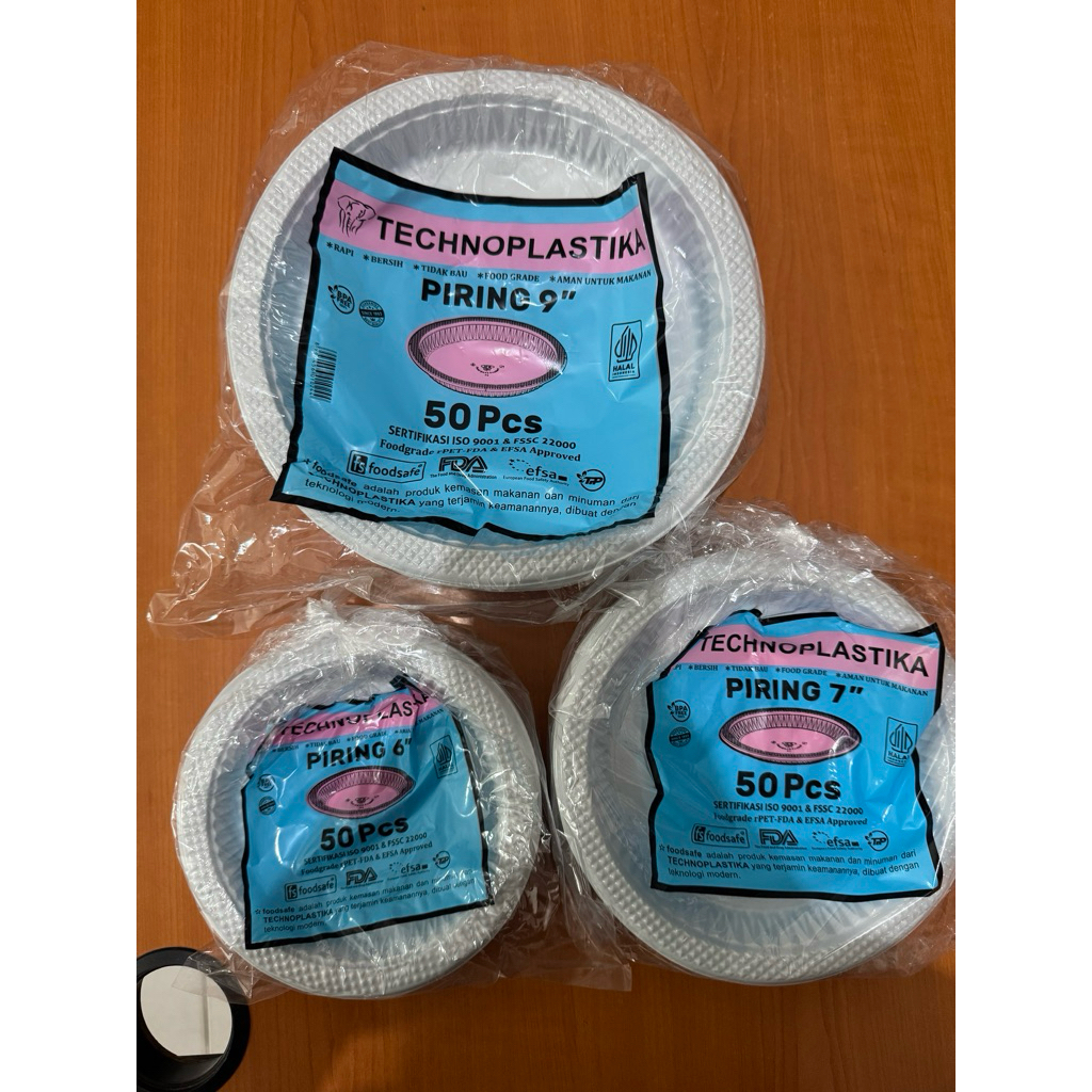 Piring Plastik Sekali Pakai Technoplastika