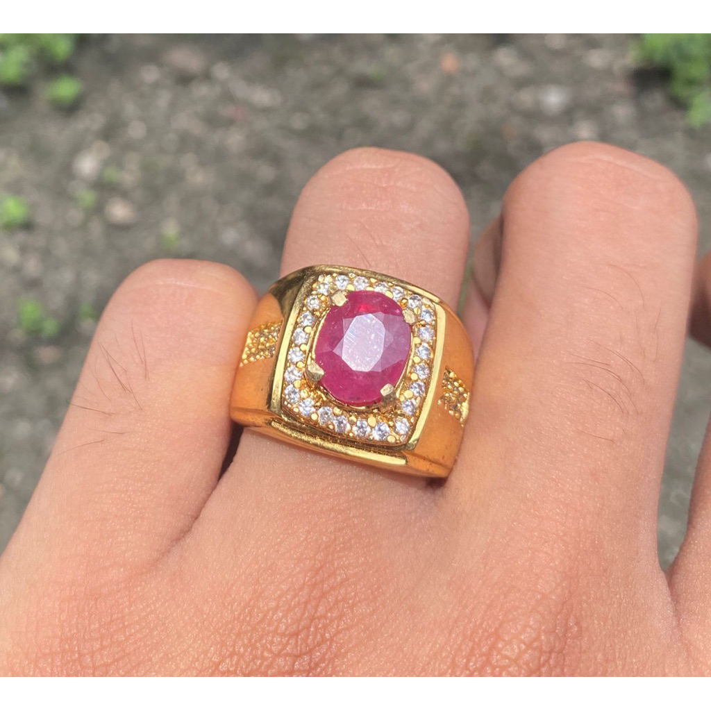 BATU RUBY CUTTING ASLI NATURAL