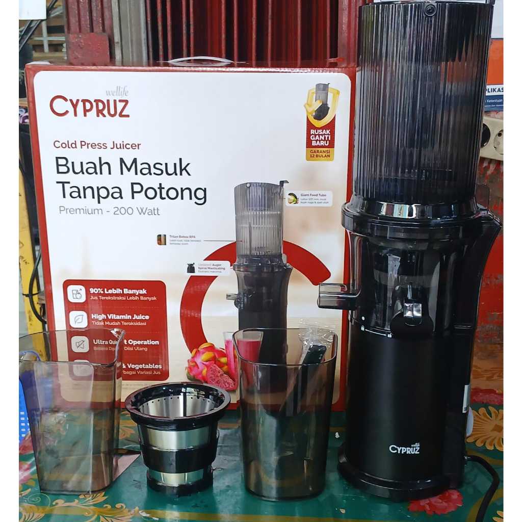 Cypruz Slow Juicer Portable Blender Jus Elektrik JR-0002