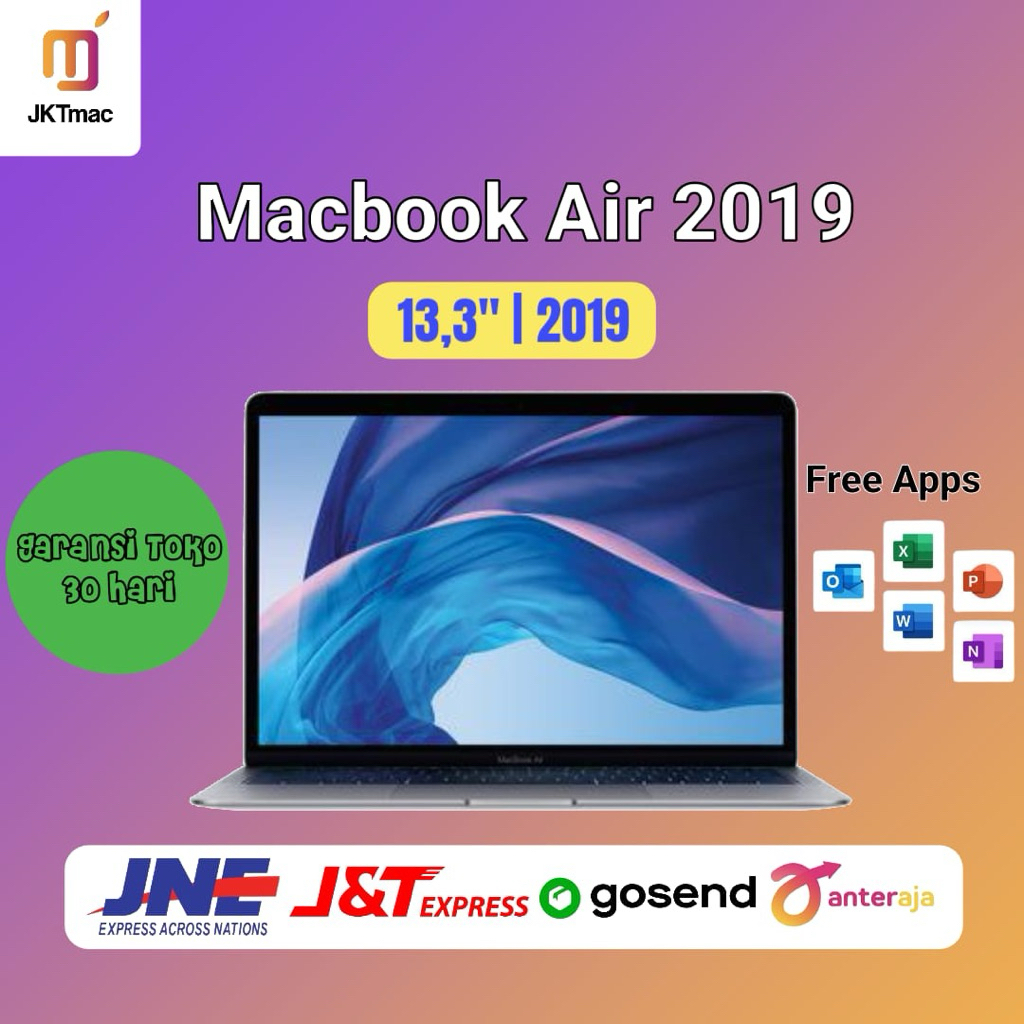 Macbook Air Retina 2019 13 Inch core i5 // i7 128gb 256gb 512gb Second Original
