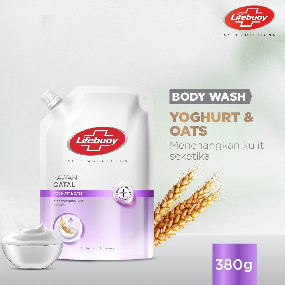 LIFEBUOY SABUN MANDI CAIR YOGHURT REFILL 380G