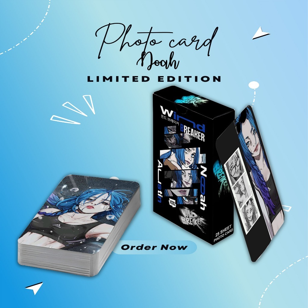 PHOTOCARD SET NOAH MANHWA WINDBREAKER PREMIUM 25 SHEET