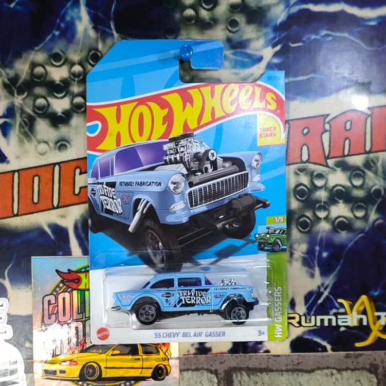 DIECAST HOT WHEELS 55 CHEVY BEL AIR GASSER COLLECTOR