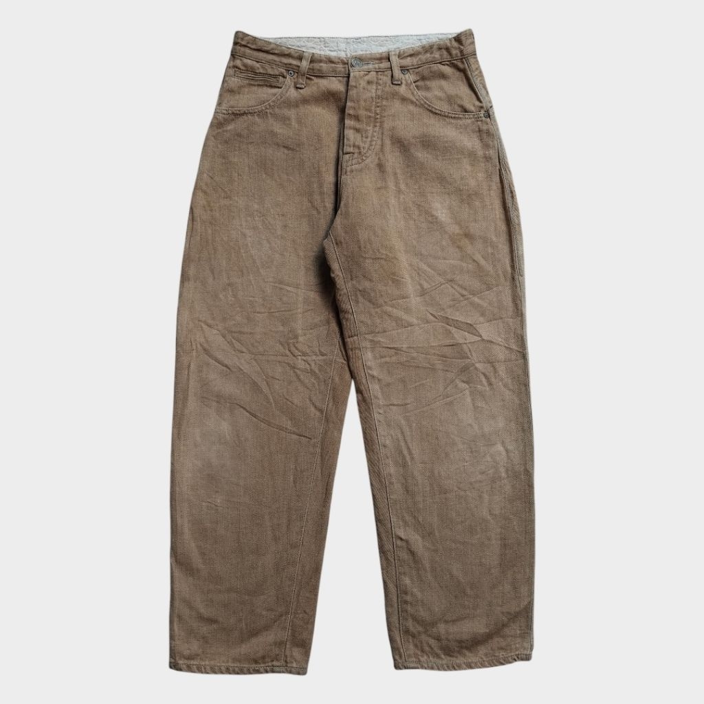 Mina perhonen selvedge linen denim jean not warehouse momotaro kapital