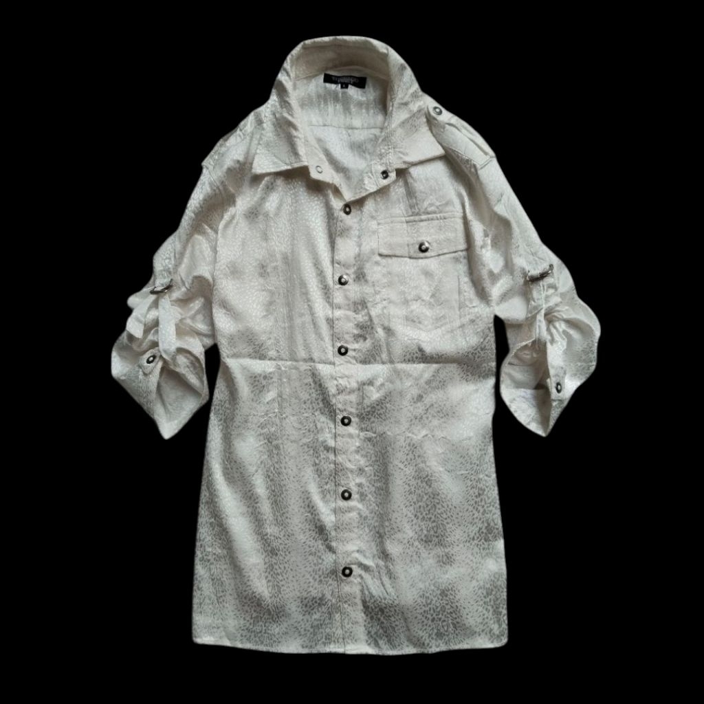 Tornadomart cheetah pattern jacquard shirt not 14th addiction lgb ifsixwasnine shellac goa