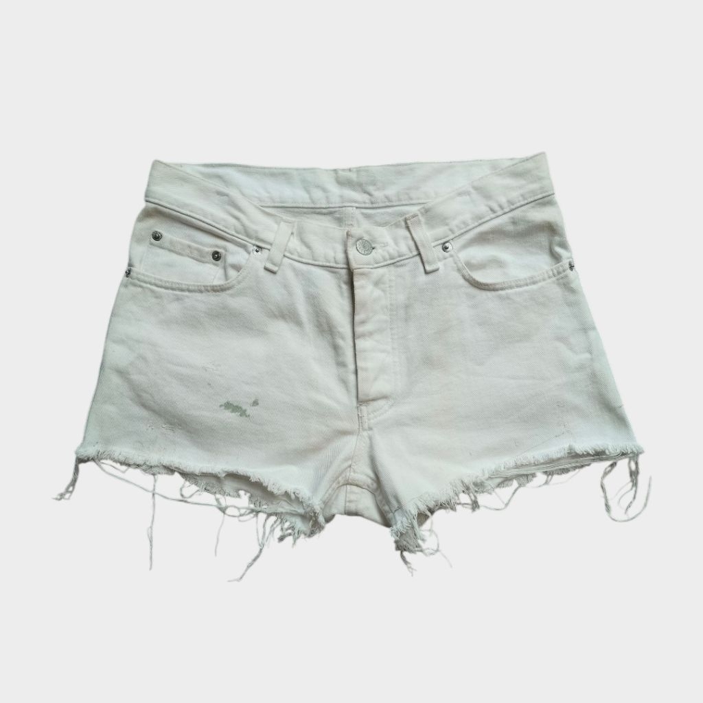 Vintage 1998 Helmut lang Painter cut off Jean