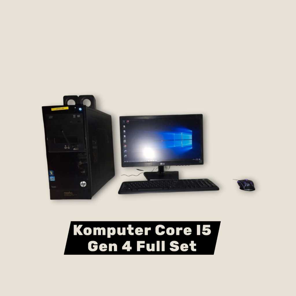 komputer core i5 gen 4 ram 12 gb ssd 256 led 20 in full set