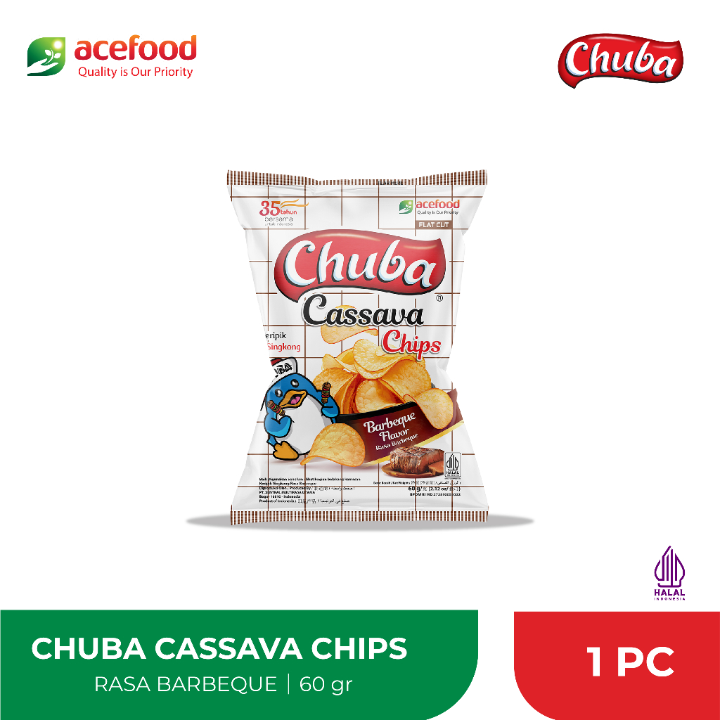 Chuba Cassava Chips Rasa BBQ 60gr
