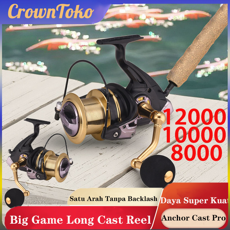 [COD/Ready] AoQiusite Reel Jumbo Besar 8000 10000 12000 surf pasiran laut/  /ATQ Reel Jumbo Besar 90