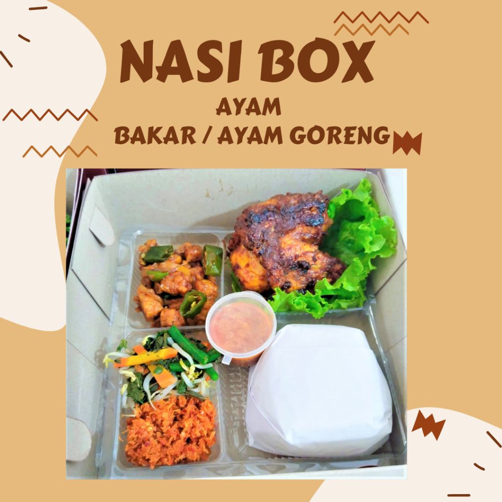 Jual Nasi Box Ayam Bakar/Nasi Box Murah/Nasi Box Tangsel/Nasi Box Depok/Nasi Box Menu Ayam