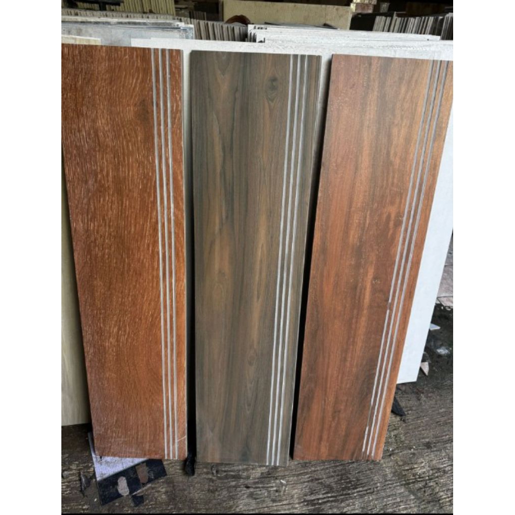 granit pijakan tangga step nosing  motyf kayu ukuran custom requesst