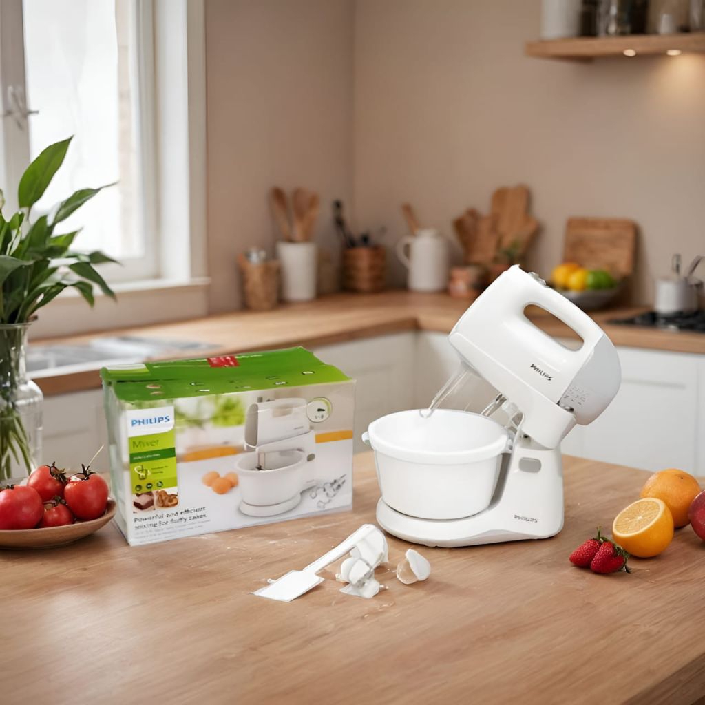 Bergaransi (BISA COD) Stand Mixer Philips Hr1538 Rendah Listrik