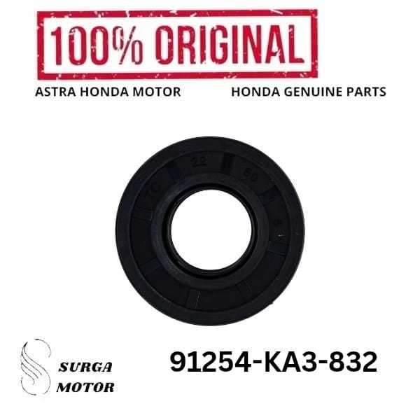 Dust Seal Debu Motor Honda CB150 Verza 2013 2014 2015 2016 2017 2018 91254KA3832 91254-KA3-832 ori o