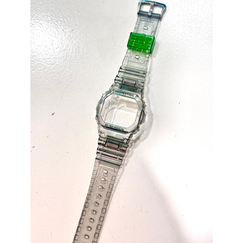 TALI JAM TANGAN DW5600 SMOKE GLOSS MOULD GREEN