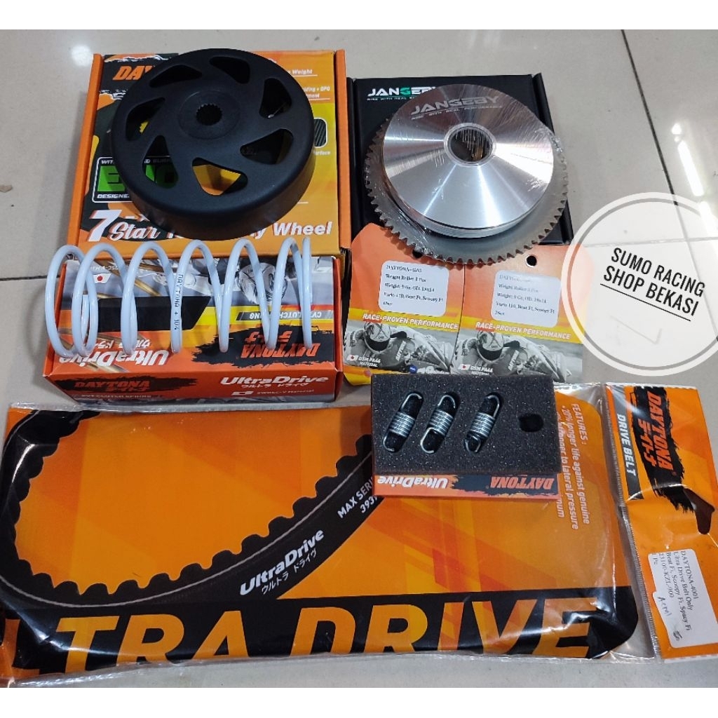 PAKETAN KIRIAN CVT DAYTONA BEAT FI SCOOPY VARIO 110 FI 2013-2015 STATER KASAR