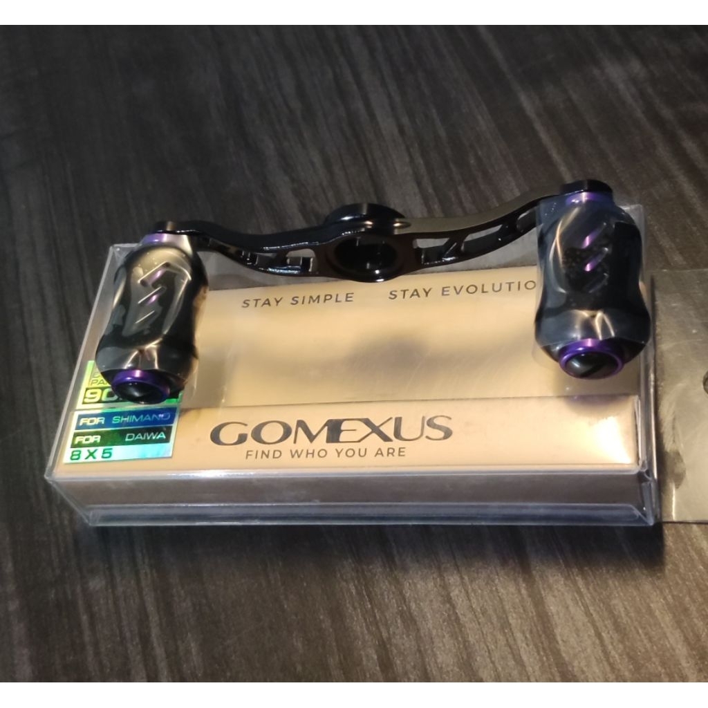 Gomexus titanium purple for Daiwa/universal 95mm handle bc