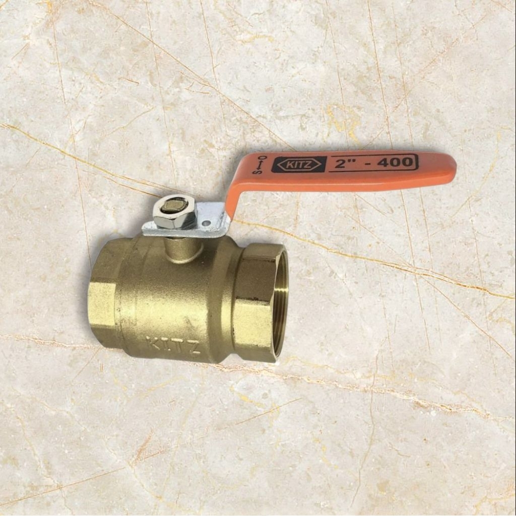 KITZ Ball Valve [ Kran Air ]  2 inch Kuningan / Brass