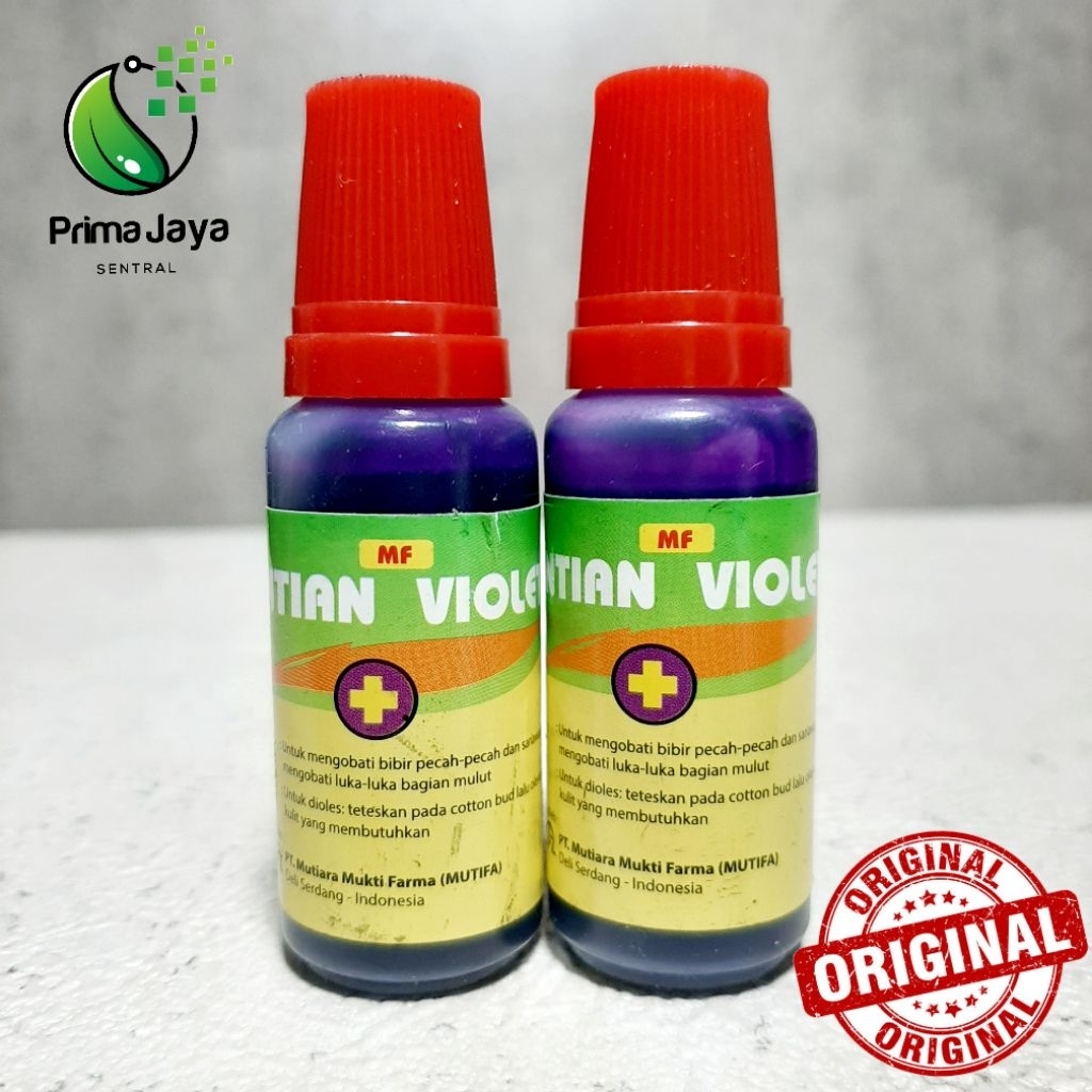 GENTIAN VIOLET MF / MENGOBATI BIBIR PECAH PECAH LUKA MULUT SARIAWAN ANTISEPTIK
