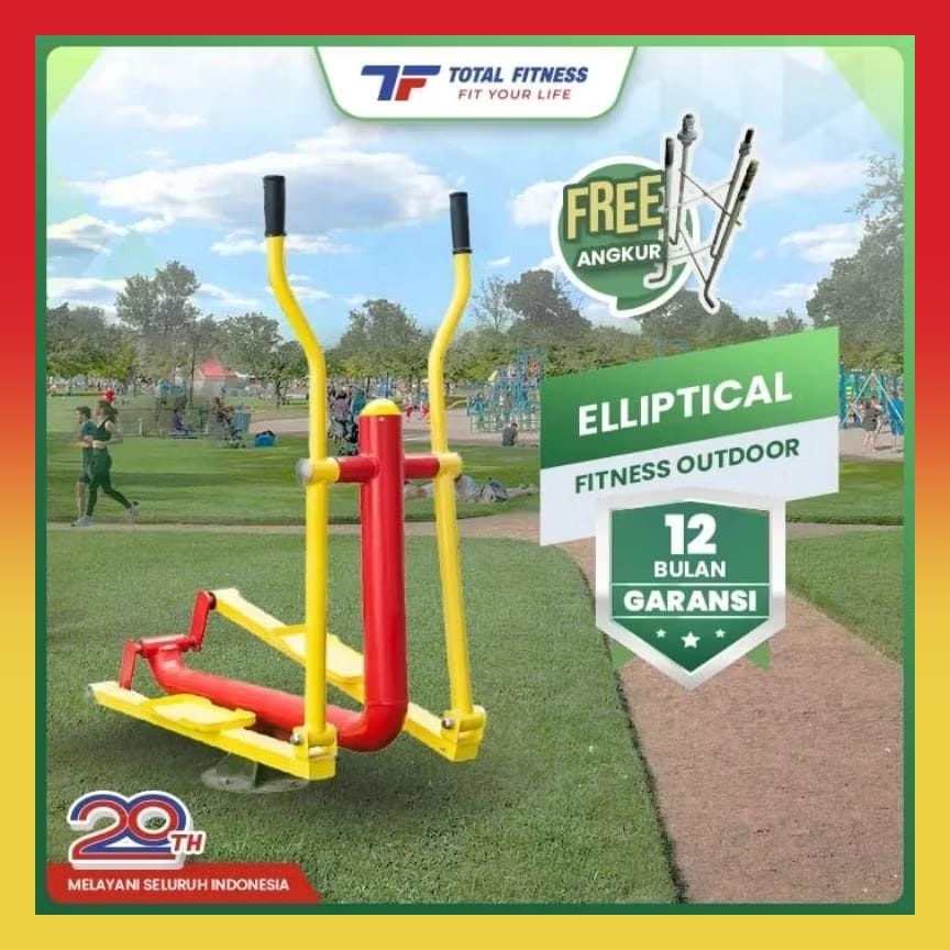 Alat Fitness Outdoor Elliptical