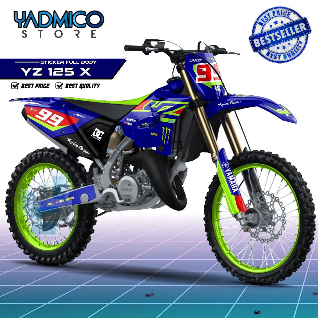 【PROMO】 Decal YZ 125X 2022 Full Body / Stiker Motor YZ 125 X 2022 Fullbody / Dekal YZ 125 2022 / Str