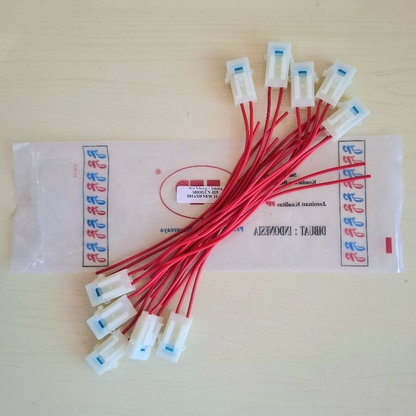 [10 Pcs] Rumah Sekring Kecil + Sekring Tancap - Fuse Box Mini Soket Sikring Motor Shogun 125