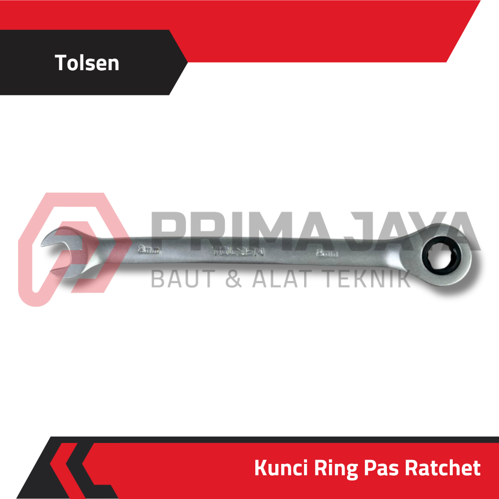 KUNCI RING PAS / KOMBINASI RATCHET 10MM TOLSEN